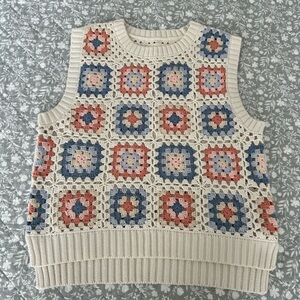 Luck Brand Crochet Tank Top